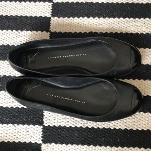 Giuseppe Zanotti cap toe ballet flats